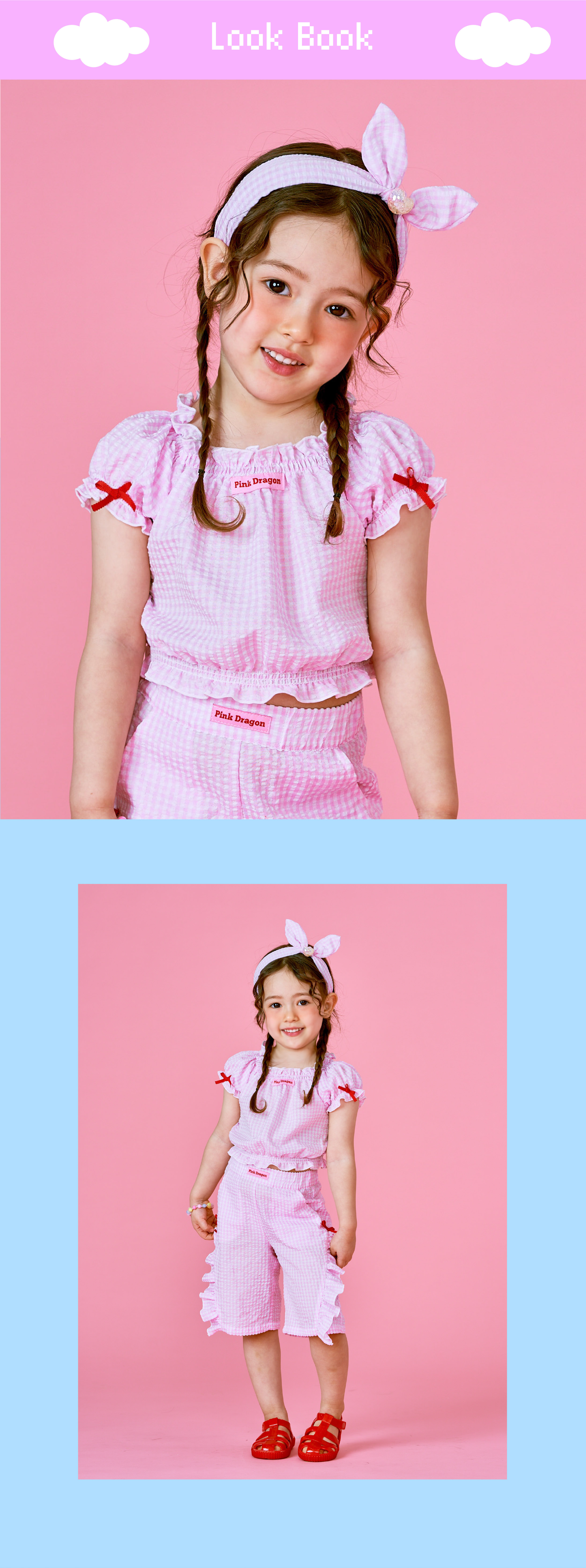 26SS 2차 P62DG5011 핑크 체크 포숑 헤어밴드-03.jpg